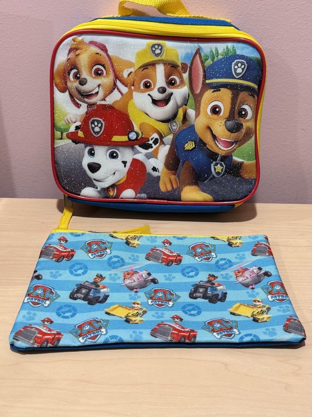 Paw Patrol Lunch bag  with matching zipper pouch